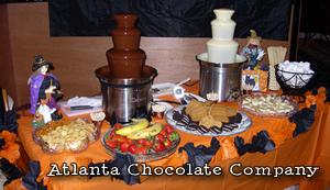 Halloween - Double Chocolate Fountain Party -image- ATLANTA CHOCOLATE FOUNTAIN RENTAL