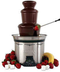 This is the Elite Home Fountain - 19 inches tall - holds up to 6 lbs of melted chocolate - image